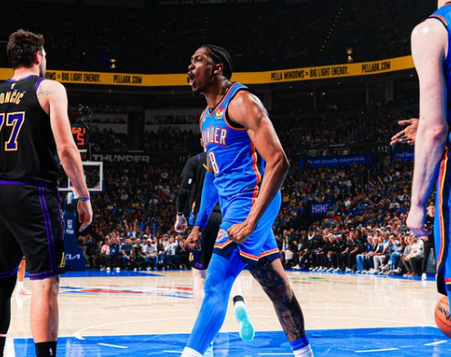 雷霆力克湖人豪取四连胜稳居西部榜首